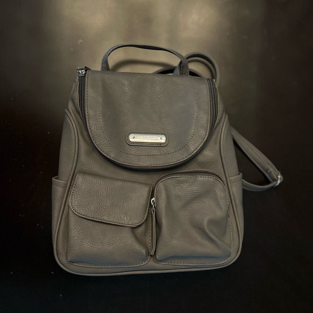 Fratelli Rossetti Charcoal Leather Backpack